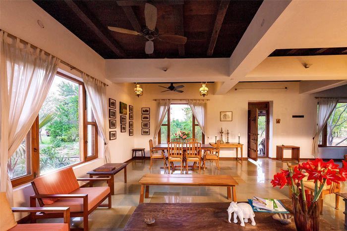 Refurbished interiors of the Meda House in Delhi; credit - Poras Chaudhary for The New York Times