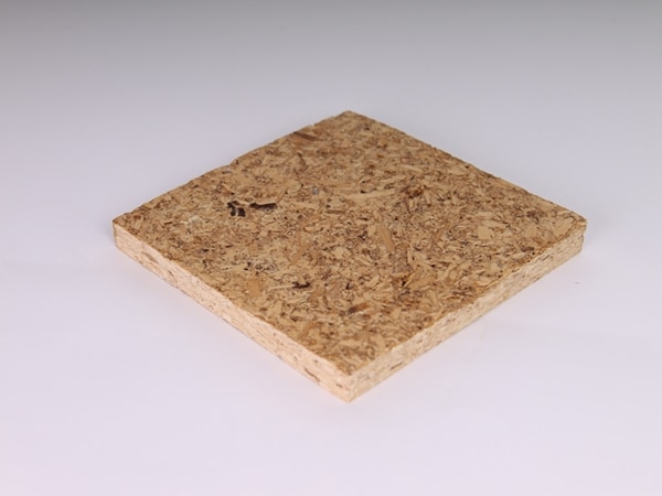 Ecovative particle board uses mycelium from mushrooms instead of formaldehyde and petro-chemical based resins.